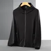 هوديس السترات الخارجية UPF 50 UV Sun Protection Men Men Hoodie Windbreaker Instreatable Ultrathin Sunscreen Stack