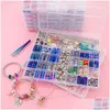 Andere Diy Armband Accessoires Case Losse Kralen Kettingen En Gereedschap 305 Stuks Set Holle Snoep Kleuren Bead Charm Groothandel Drop Delivery Jood Dh8Mg