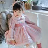 Girl's Dresses Baby Girl Autumn Spring Summer Deer Pink Long Sleeve Vintage Spanish Turkish Lolita Princess Gown Dress for Casual Birthday 230413