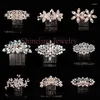 Hair Clips SLBRIDA Alloy Rose Gold Color Crystals Pearls Rhinestones Wedding Comb Bridal Pieces Accessories Women Jewelry