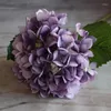 Decoratieve Bloemen 1/2PCS 5cm Pompom Kunstzijde Hoofd Hortensia Thuis Bruiloft Decoratie Scrapbooking Nep Bloemkransen