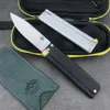 Balisong Fortel Folding Knife Justerbar Jilt Free-Swinging Camp Hunt Knives EDC Tools