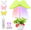 Grow Lights LED Butterfly Phytolamp Full Spectrum USB Port Grow Light Hauteur Réglable Temps Croissance Phyto UV Lampe pour Plante Semis Fleur P230413