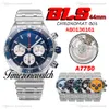 BLSF 44 mm Chronomat B01 AB0136161 Automático A7750 Reloj para hombre Cronógrafo Marcadores de barra azul Esfera Pulsera de acero inoxidable Relojes Timezonewatch TWBR C150A