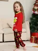 Aile Eşleşen Kıyafetler 2024 Noel Pijamalar Seti Xmas Yetişkin Çocuklar Anne ve Kızı Baba Son Sweetwear Bebek 231113
