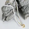 Collane con ciondolo Design semplice Doppi strati Collana con catena di perle a cuore Gioielli per donne Ragazze