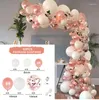 Party Decoration Khaki Sand Coffee Brown Balloon Garland Arch Kit Wedding Födelsedag Kids Baby Shower Latex Chain