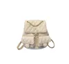 Sacs de soirée Mode Sac à dos Usine % 85% Vente en gros et au détail Nouveau Xiaoxiangfeng Duma Frog Caviar Diamondback Chain Double Pocket Litchi Pattern Backpack