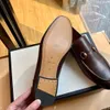 Mocassini con doppia fibbia da uomo di lusso Scarpe in vera pelle Marrone nero Scarpe eleganti da uomo firmate casual Slip On Scarpe da uomo da sposa