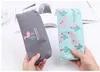 new designer cute creative flamingo canvas pencil case storage organizer pen bags pouch school office supplies christmas gift BJ