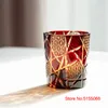 Tumblers Japanse Royal Special Retro Edo Kiriko Wine Tumbler Handgesneden flitsende bliksemontwerp Amber Whisky Glass High End Gift Box 230413