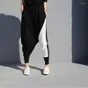 Spodnie damskie upuszczenie streetwearu patchwork harem dla kobiet moda hip hop lato luźne luźne fit fash elastyczne bawełniane bawełniane spodnie dresowe