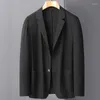 Abiti da uomo Abito in seta Top Cappotto estivo Business Casual Leggero