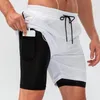 Running Shorts 2023 Men Loose Sport Stretchy Double Layers Quick Drying Summer