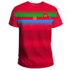 T-shirt da uomo Summer Plus Small T-shirt da uomo africana stampata a maniche corte con bandiera eritrea da donna Droperi-united