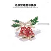 Spille Regalo di Natale Pittura fatta a mano Spilla a campana Spilla femminile Fiocco Accessori per abiti da lavoro di fascia alta Pin