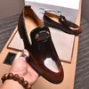 2023 Mens Fashion Slip On Designer Dress Shoes Men Brand Oxfords Fashion Business New Classic Genuine Leather Suits Shoes Size 38-44