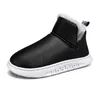 Boots For Men 2023 Winter Warm Short Plush Platform Man Comfort Cotton Waterproof Flat With Snow Male Ankle Large Size