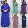 Plus Size Dresses Africa Women For Young Ladies Lace Purple Dress Party 2023 African Clothes