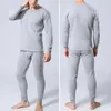 Herren-Thermounterwäsche, offener Schritt, Hosen-Set, Winter-Männer, warm, Slim-Fit, elastisch, Pyjama für Zuhause