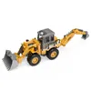 Diecast Model Car 5 Styles Tractor Toy Crane Excavator Bulldozer Engineering Model Classic Toy Apar Crawler Truck Alloy Plastic Boys Gift 230412