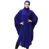 Vêtements ethniques Ramadan Femmes musulmanes Capuchon Hijab Robe Prière Vêtement Long Khimar Robe Abaya Couverture complète Eid Djellaba Robe Islamique Burka