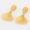 Ketting oorbellen set Afrikaanse gouden kleur sieraden voor bruid ongebruikelijk ontwerp en drop-bruiloften Saoedi-Arabië geschenken