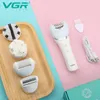 Epilierer VGR Body Shaver Professionelles Rasierset Elektrische Haarentfernung Wasserdicht Lady Care Set 5 In 1 Epiliergerät für Frauen V703 230412