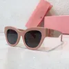 Fashionable hip-hop mens and womens cat eyes oval acetate frame designer sunglasses eye protection multi-color annual beach party vacation SMU01YS cool men