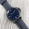 Paneri watch luxury masque automatique designer mécanique clempory watch style sport 44 mm blue cadran en cuir watches