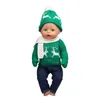 Clothing Sets Christmas Doll Clothes Suit For American 18 Inch Girl Cute Outfit Dress Seet 43Cm Baby Born Our generation Toy 231113