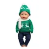 Kleidungssets Weihnachten Puppenkleidung Anzug für amerikanische 18-Zoll-Mädchen süßes Outfit Kleid Seet 43 cm Baby Born Unsere Generation Spielzeug 231113