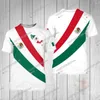 Heren t shirts heren Mexico vlag T-shirt casual wapenschild 3D bedrukt voor mannen korte mouw koele patriottische shirt kleding