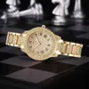 Womens Watches Diamond Women Gold Watch Ladies Pols Luxury Brand Bracelet Female Relogio Feminino 230412