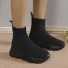 Bottes de haute qualité pour femmes, bottes à bout rond, plateforme quotidienne, cheville, à la mode, 231113