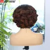 Cosplay Wigs Wignee Body Wave Short Wig Brown Color Synthetic Hair Wigs For Women Side Part Wigs On Sale Clearance Cosplay Wig Daily Use 230413