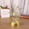 Decorative Figurines A0KC Metal Ferris Wheel Perpetual Motion USB/ Battery Powered Crafts Supplies