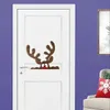 Наклейки на стену, рождественские окна, веселые украшения для Санта-Клауса, Снеговик, наклейка на дверь, счастливый год 2024 231110