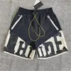 Rhude Mens Shorts Casuam Summer Bench Pants Sport odzież krótka litera luźna litera mężczyzn odzieży azjatyckie rozmiar 76kx