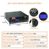 Ny 48V 120AH 100AH ​​200AH LIFEPO4 Batteripaket Inbyggt BMS 51.2V 5.12kW 32 Parallell med CAN Rs485 Litiumjonbatteri ingen skatt