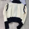 New 23ss Autumn sweaters womens Designers embroidery Long Sleeve Color Sweater Loose zipper Knitwear Casual fashion brand Clothes sweater