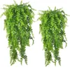 Decorative Flowers 90CM Artificial Plant Vine Home Garden Decoration Wall Hanging Leaf Grass Garland DIY Wedding Party Decor Fake Ivy Rattan