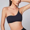 Débardeurs Femme Ly Stretchy Femme Tube Top Sexy Une Epaule Sans Manches Noir Blanc Moulante Yoga Jogger Crop Tops Été Haut Femme