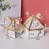 Geschenkwikkeling Wedding Gunsten Candy Box Creative Pink Gifts Dozen Baby Shower Paper Chocolate Pakket Festival Party Span Dank