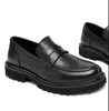 Cuir de vache paresseux plate-forme chaussures hommes mode sans lacet en cuir véritable conduite mocassins hommes pois chaussures