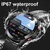 Relógios inteligentes Bluetooth Chamada Relógio Inteligente Homens À Prova D 'Água Esporte Rastreador de Fitness Exibição do Tempo Homem Smartwatch 231113
