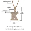 Kettingen 26 Letter Hip Hop Iced Out Personality Men's Pendant Necklace