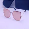 Mode-Luxus-Designer-Sonnenbrille für Männer und Frauen, Vintage, quadratischer, matter Rahmen, Buchstabe gedruckt, Farbfilmbrille, Trend, Freizeit17342