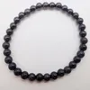 Strand 6MM Blue Sandstone Beads Bracelet Bangle Stretch 7.5 Inch Jewelry For Woman Gift G635