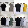 Designers Mens Topstoney Stone Brand Island T-shirts Color Solid t shirt men High Street Loose Stones Womens T-shirt Womens American Classic Armband